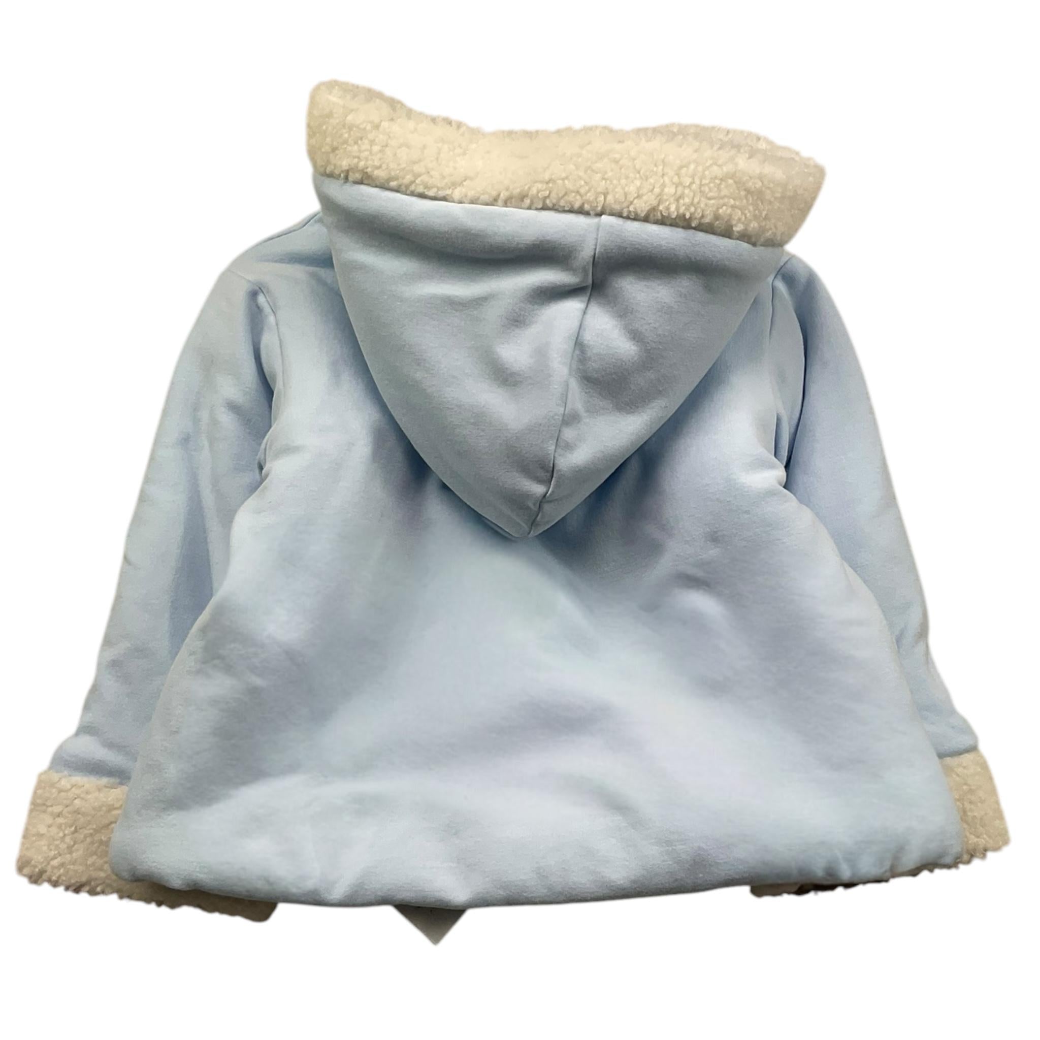 LE BEBE' cappotto tinta unita con cappuccio e lana interna Azzurro per Neonato LBB5605 AZZURRO LE BEBE'