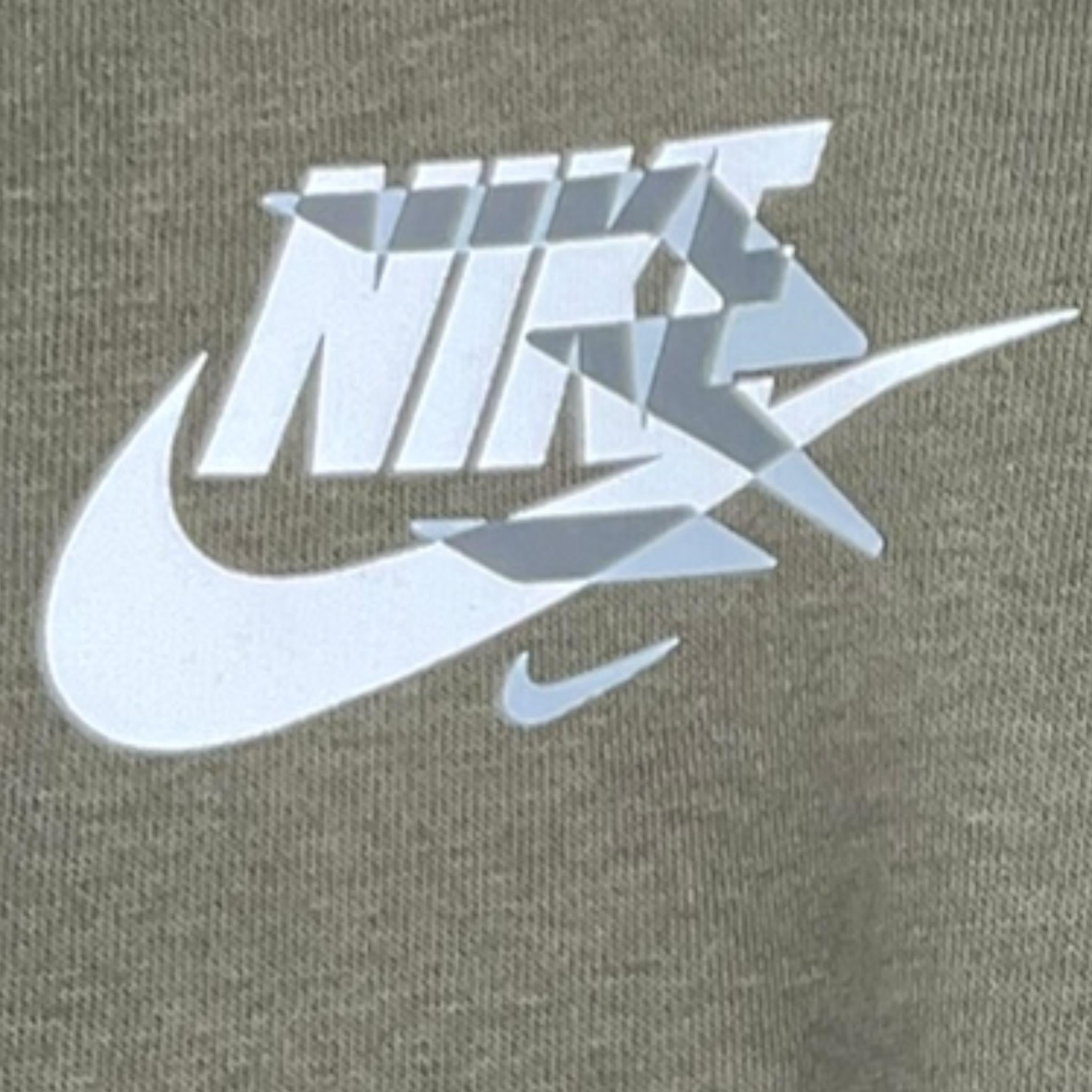 NIKE felpa tinta unita con cappuccio e stampa Verde per Bambino 9Q0868 VERDE NIKE