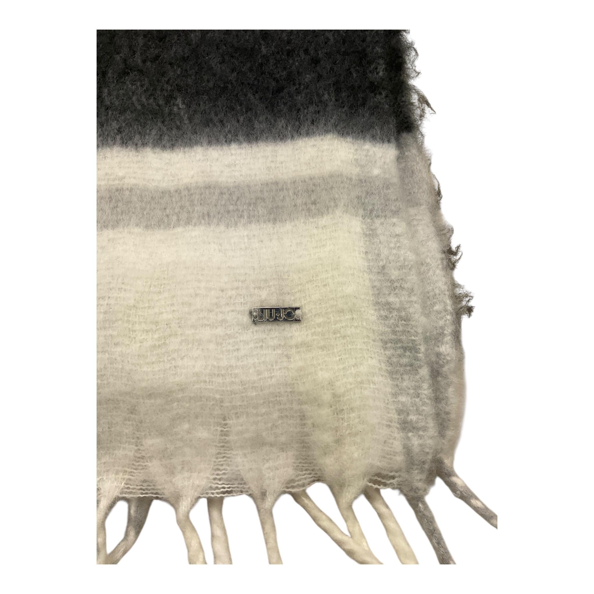 LIU JO sciarpa bicolore con frange Bianco/nero per Bambina GF4227XX BIANCO/NERO LIU JO