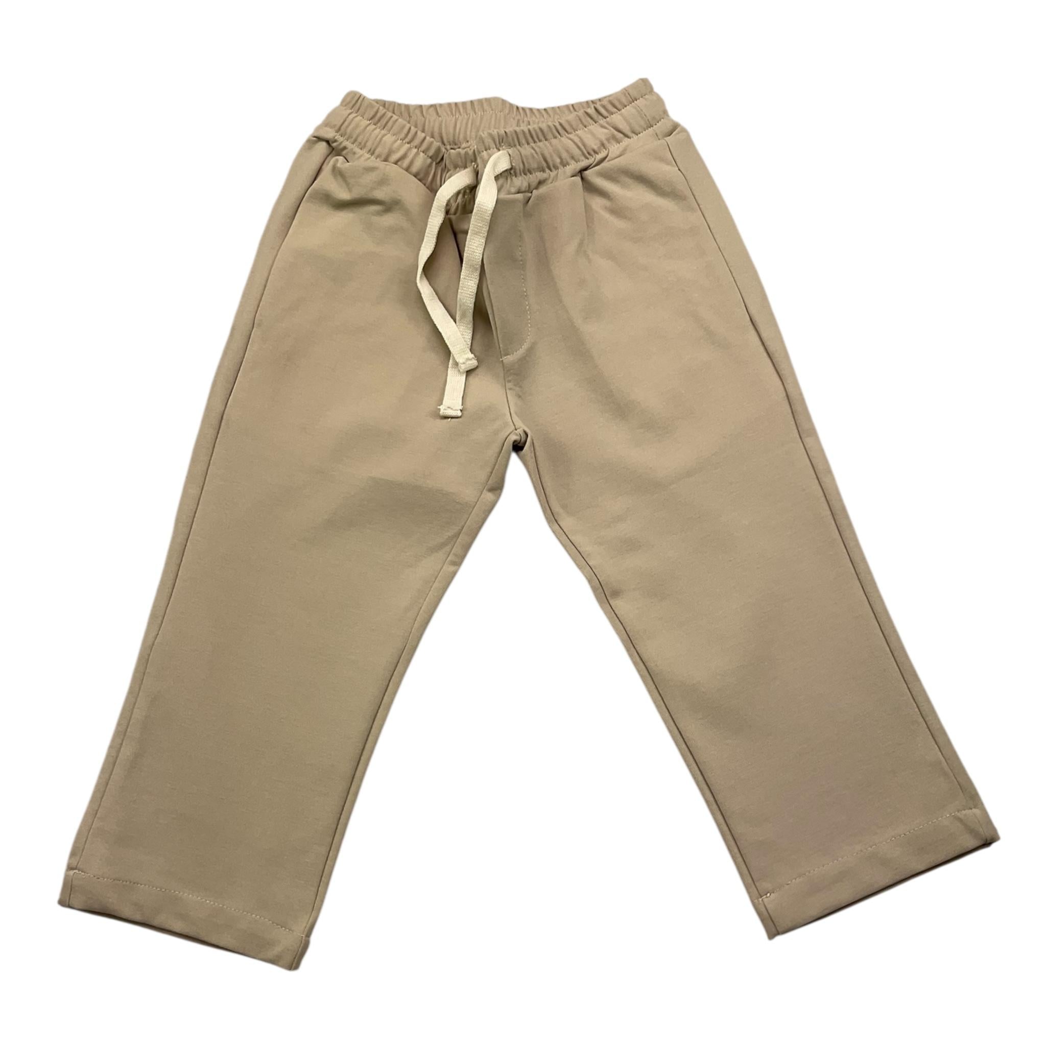 M+E' pantalone tinta unita con elastico in vita Beige per Neonato UEM0352 BEIGE M+E'