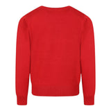 JOHN RICHMOND maglia girocollo tinta unita con stampa logo Rosso per Bambino RBA24066MA ROSSO JOHN RICHMOND