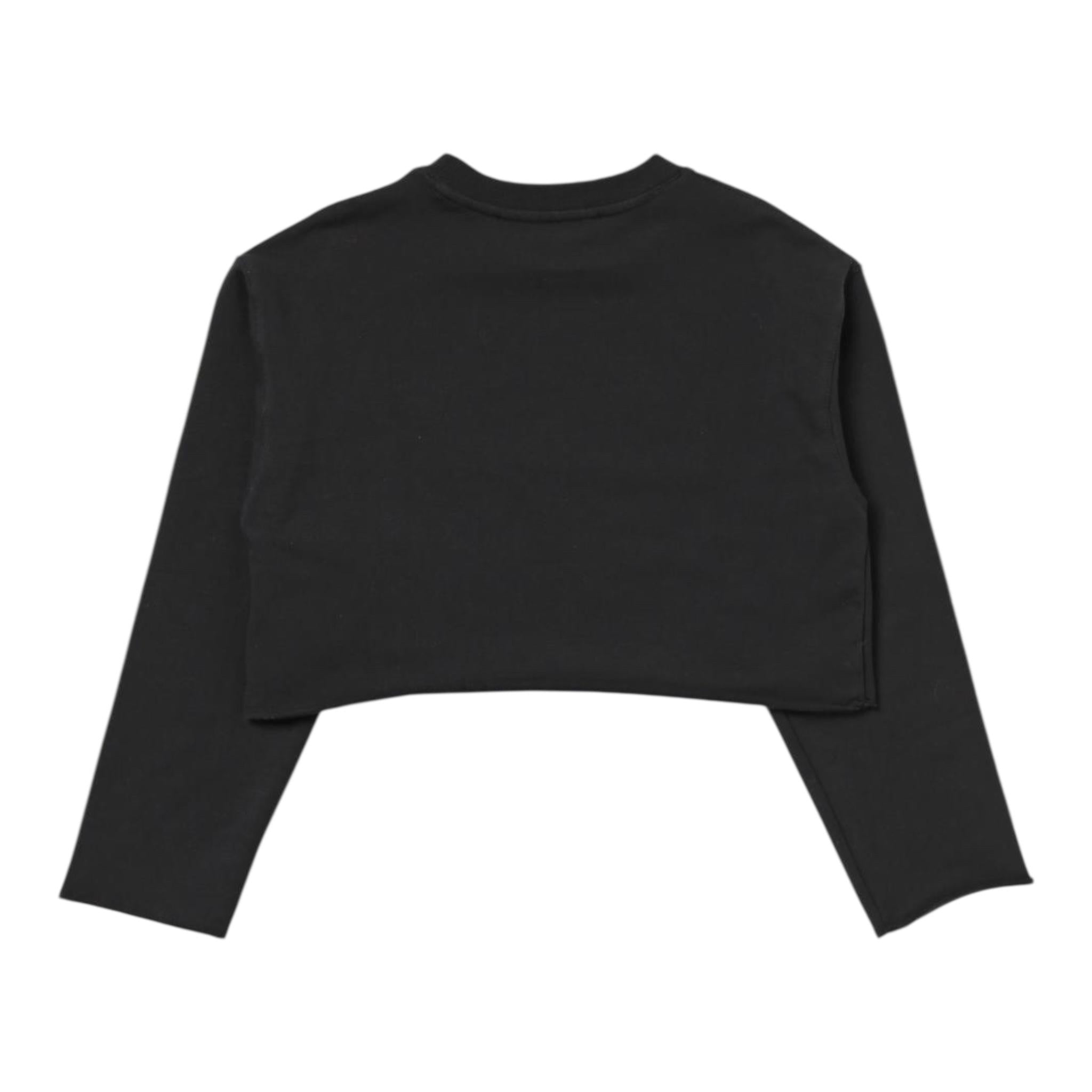 PHILOSOPHY shirt girocollo tinta unita con logo Nero per Bambina PFFE003 NERO PHILOSOPHY