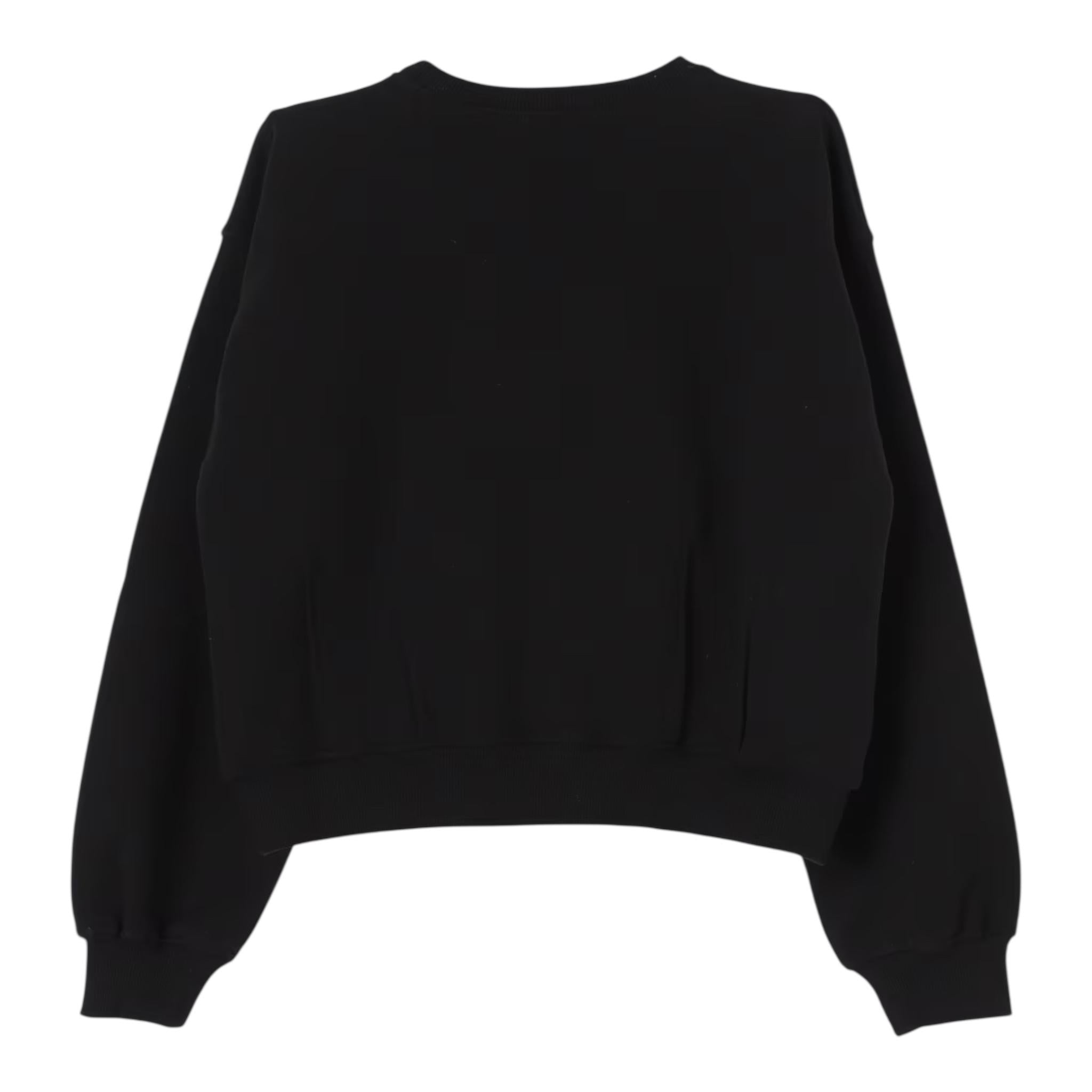 LIU JO felpa chiusa girocollo tinta unita con stampa Nero per Bambina GF4067XX NERO LIU JO