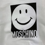 MOSCHINO completo 2pz tinta unita felpa-pantalone Bianco per Neonato MNK05E BIANCO MOSCHINO