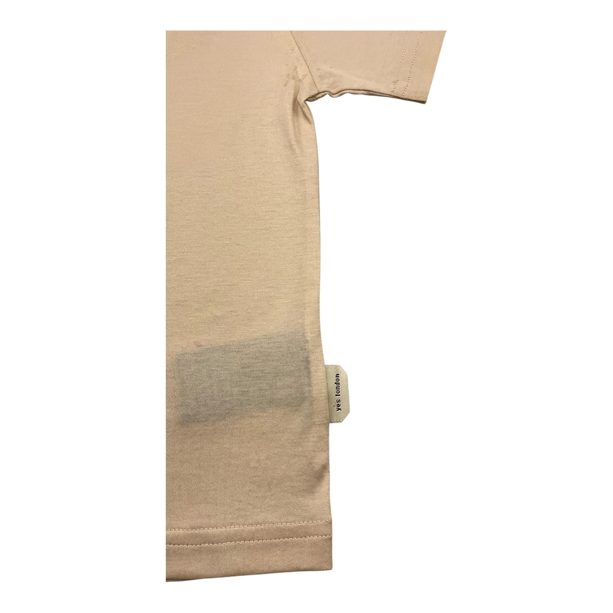 YES LONDON t-shirt girocollo tinta unita Beige per Bambino JR2108 BEIGE YES LONDON