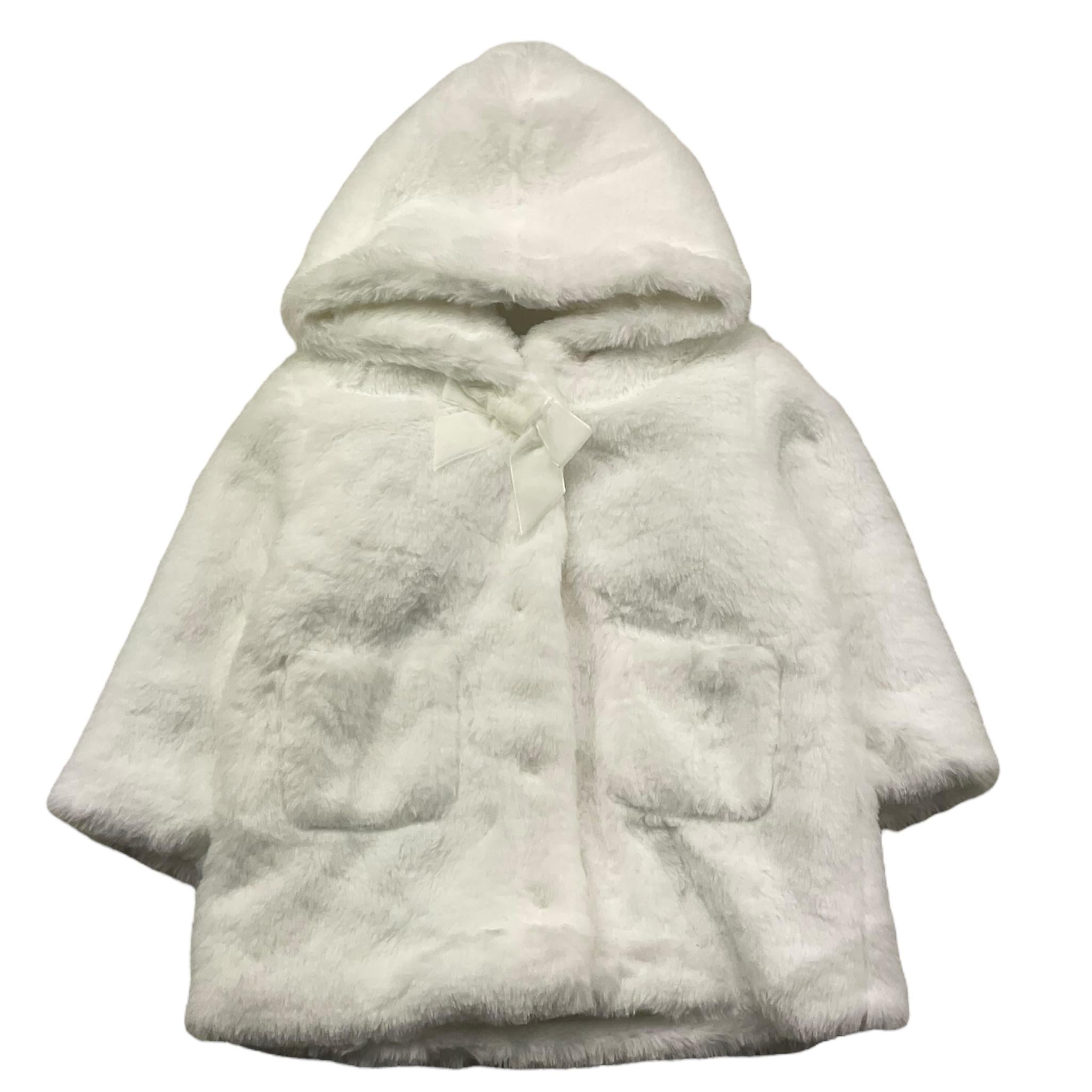 EMC pelliccia tinta unita con cappuccio Bianco per Neonata AV1211 BIANCO EMC