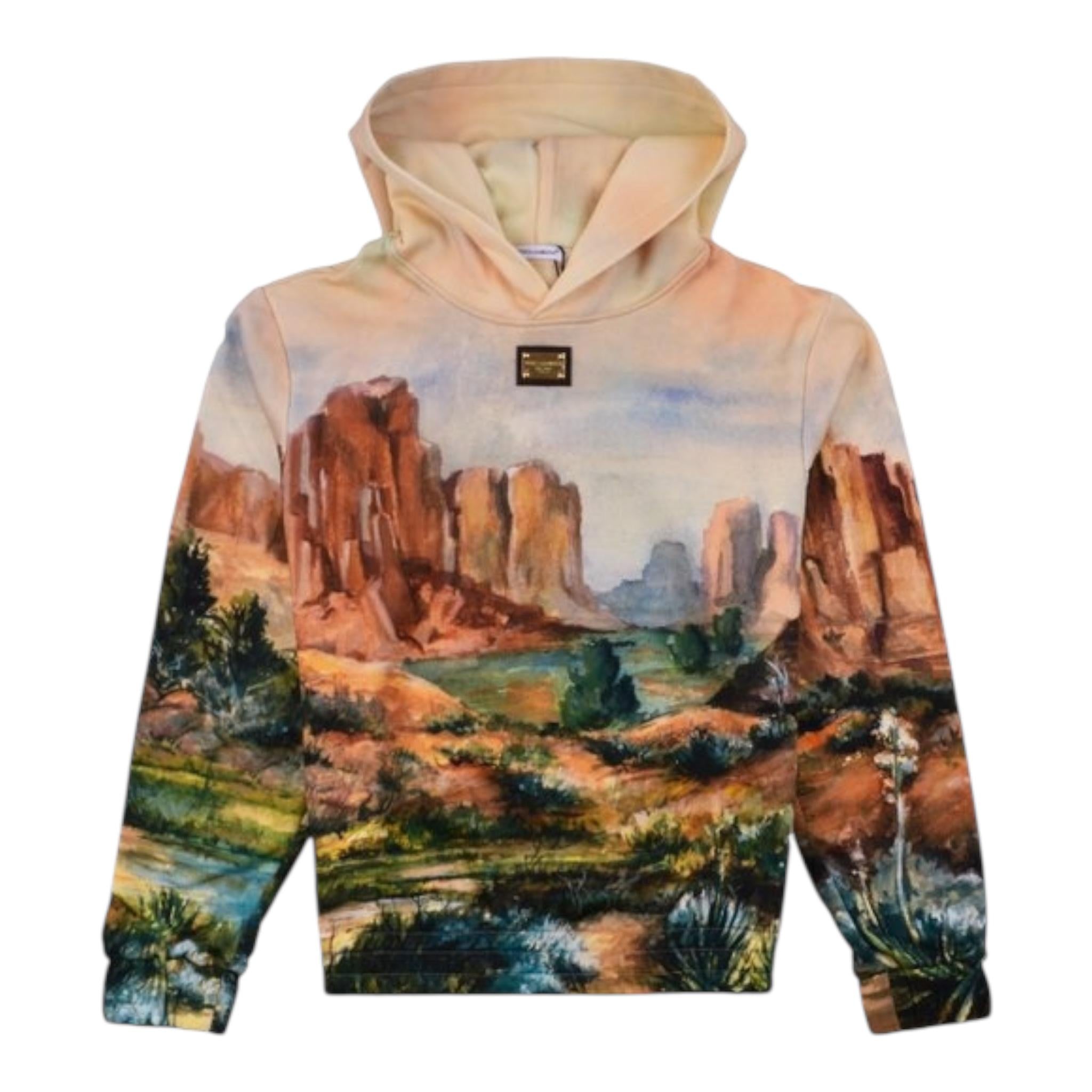 DOLCE & GABBANA fepa tinta unita con cappuccio e stampa Beige per Bambina L4JWIK BEIGE DOLCE & GABBANA