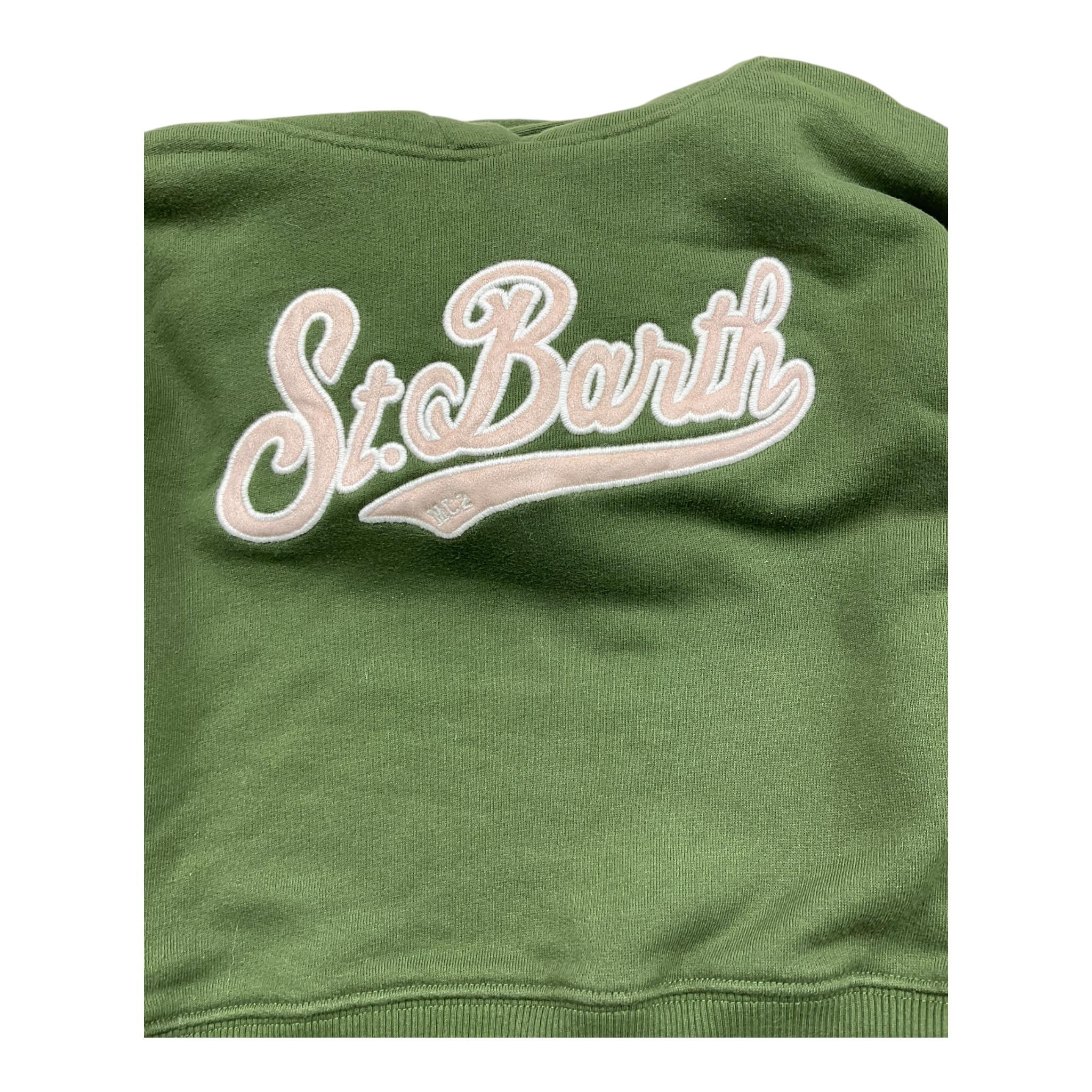 SAINT BARTH felpa tinta unita con cappuccio Verde per Bambina MINDYY VERDE SAINT BARTH