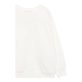 ELISABETTA FRANCHI felpa chiusa girocollo tinta unita con logo Panna per Bambina EFFE138 PANNA ELISABETTA FRANCHI