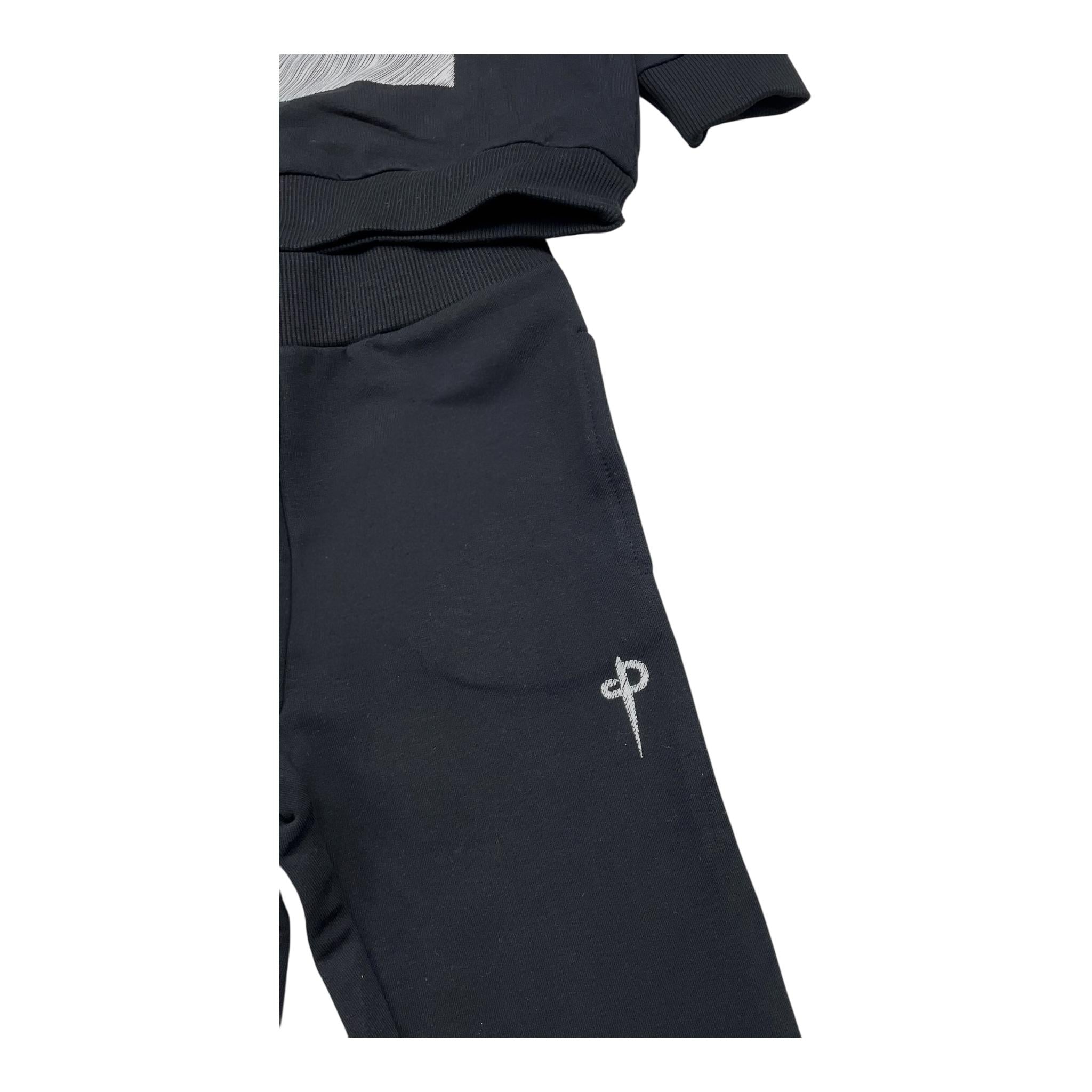 CESARE PACIOTTI completo 2pz felpa-pantalone bicolore Nero per Bambino COMP5322BX NERO CESARE PACIOTTI