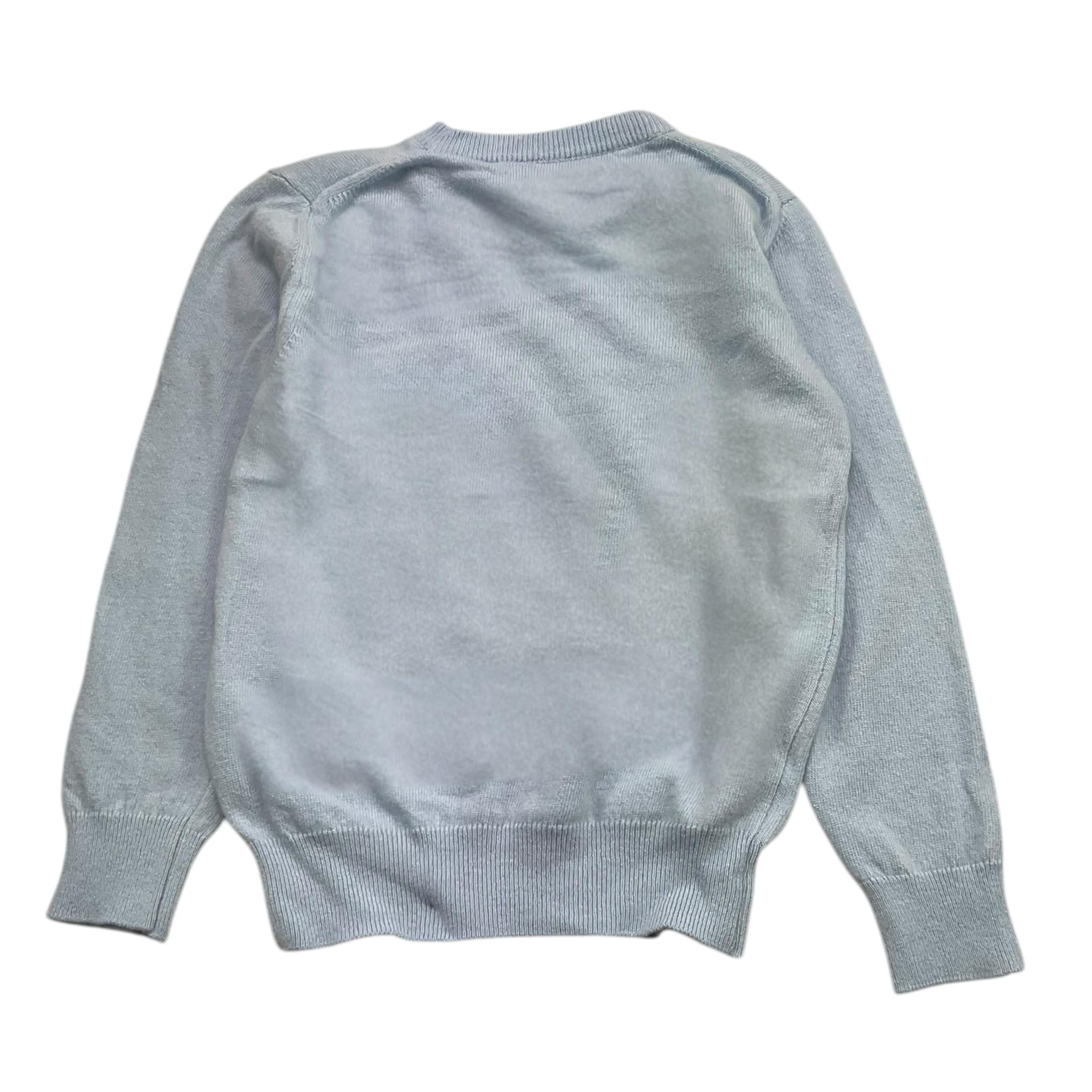 SAINT BARTH maglia girocollo tinta unita con stampa Azzurro per Bambina 00463I AZZURRO SAINT BARTH
