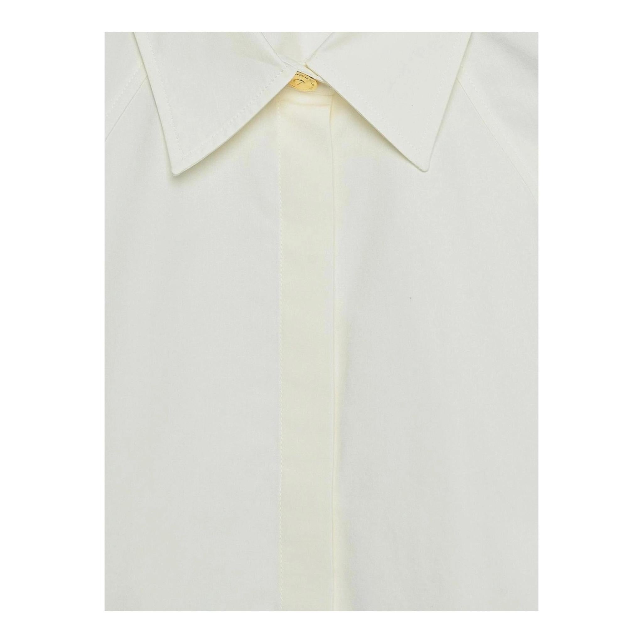 ELISABETTA FRANCHI camicia tinta unita con maniche lunghe Bianco per Bambina EFCA241 BIANCO ELISABETTA FRANCHI