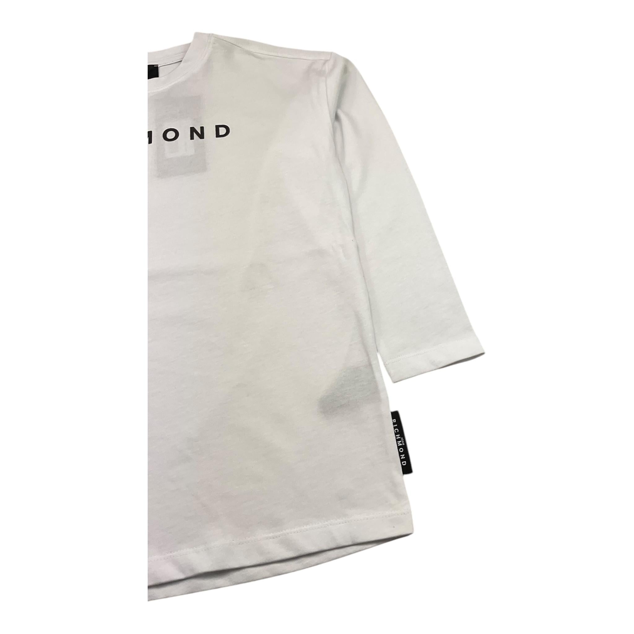 JOHN RICHMOND shirt girocollo tinta unita con stampa Bianco per Bambino RBA25016TS BIANCO JOHN RICHMOND