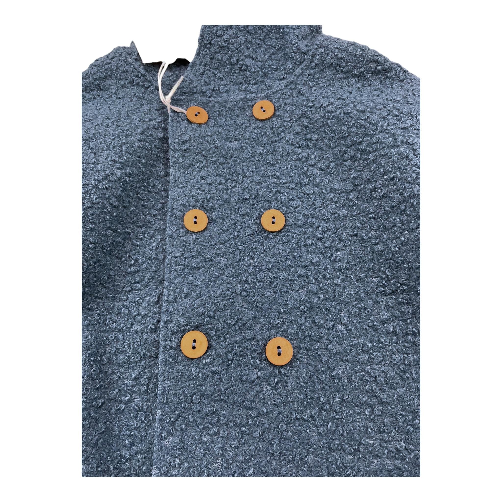 TEDDY E MINOU cardigan tinta unita con cappuccio Blu per Bambino I24CN016PE027 BLU TEDDY E MINOU