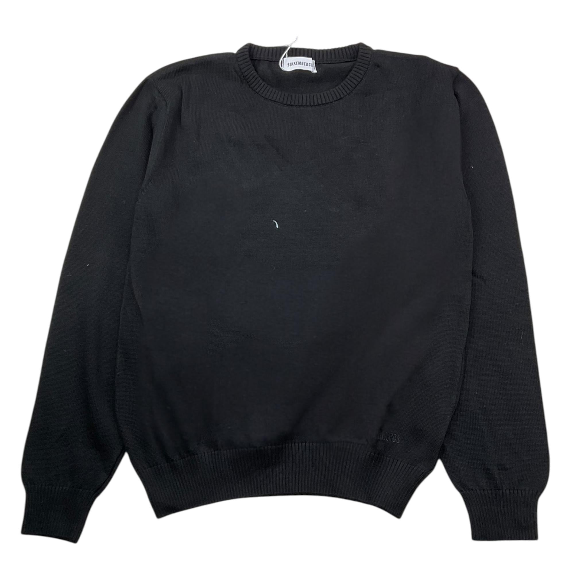 BiKKEMBERGS maglia girocollo tinta unita Nero per Bambino BK2828 NERO BiKKEMBERGS