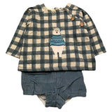 VALENTINA BEBES completo 2 pezzi felpa-culotte Blu per Neonato MAR69 BLU VALENTINA BEBES