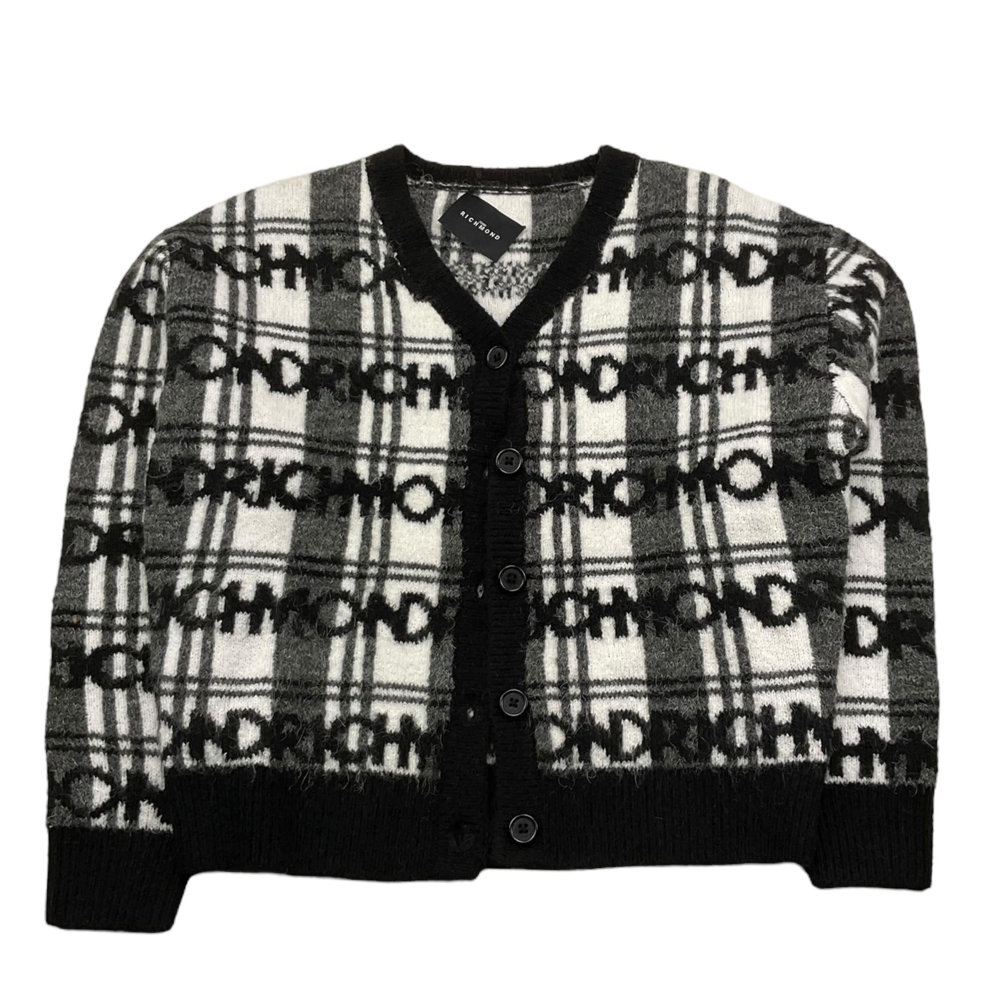 JOHN RICHMOND cardigan stampa fantasia Bianco/nero per Bambina RGA25061CD BIANCO/NERO JOHN RICHMOND