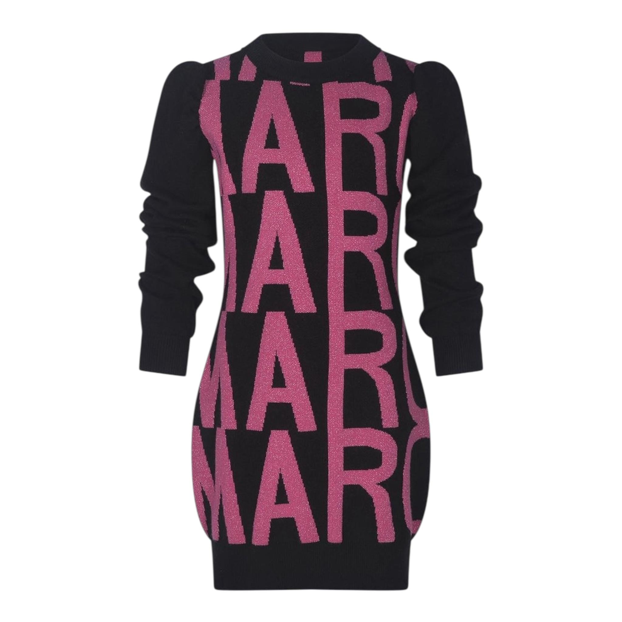 MARC ELLIS abito tinta unita con stampa mezzo collo Nero per Bambina JMJDR00110XX NERO MARC ELLIS