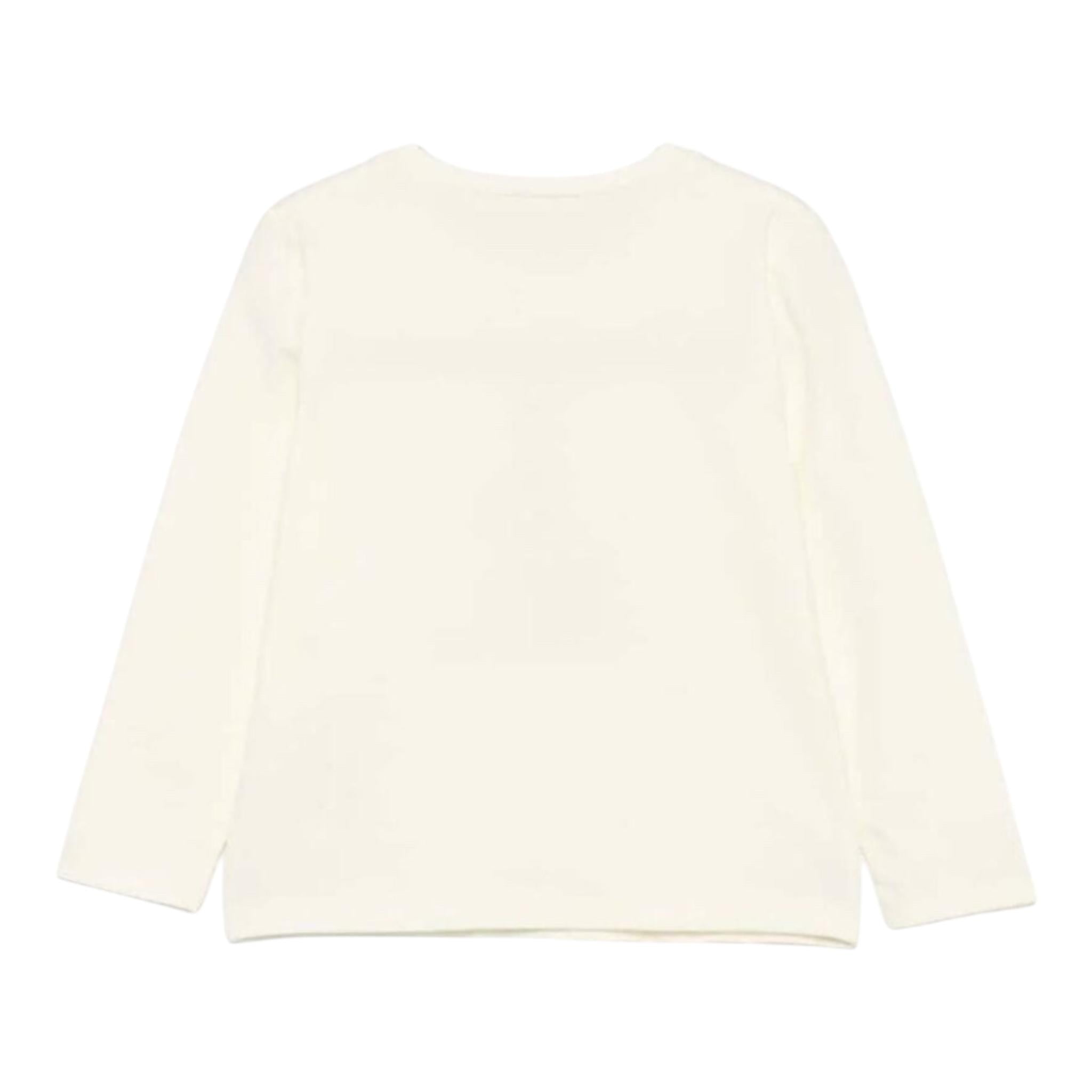 LIU JO shirt girocollo tinta unita con stampa Panna per Bambina KF4066J0088 PANNA LIU JO
