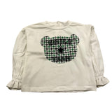 M+E' shirt girocollo tinta unita con stampa in contrasto Panna per Neonata UE0467 PANNA M+E'