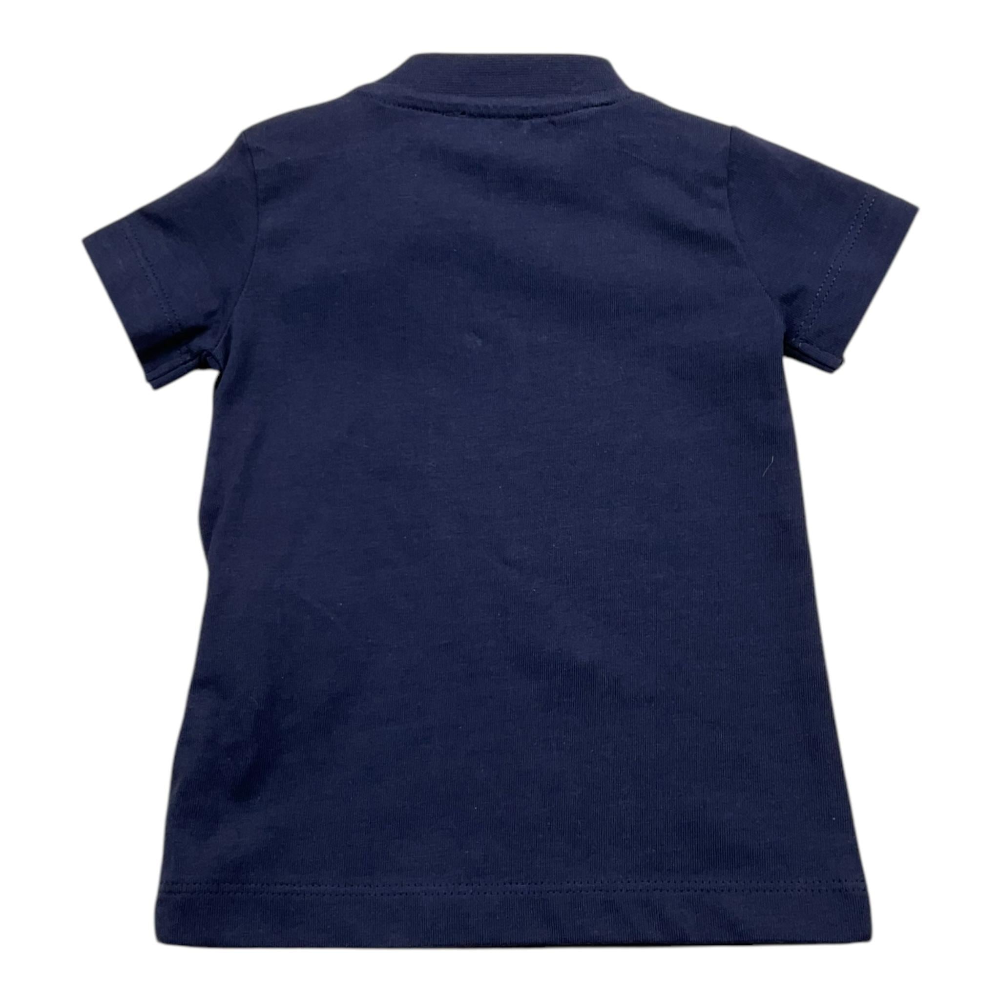 TRUSSARDI t-shirt girocollo tinta unita con stampa Blu per Neonato TIA25014TS BLU TRUSSARDI