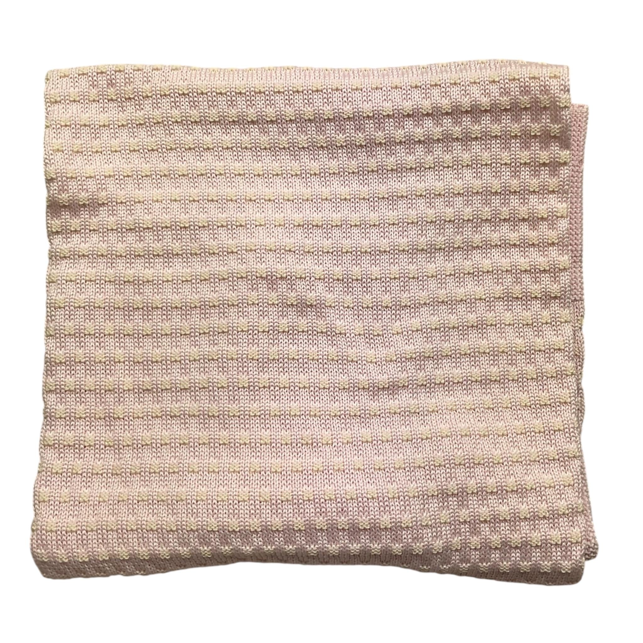 MARLU' coperta tinta unita con ricami Rosa per Neonata ES5480 ROSA MARLU'