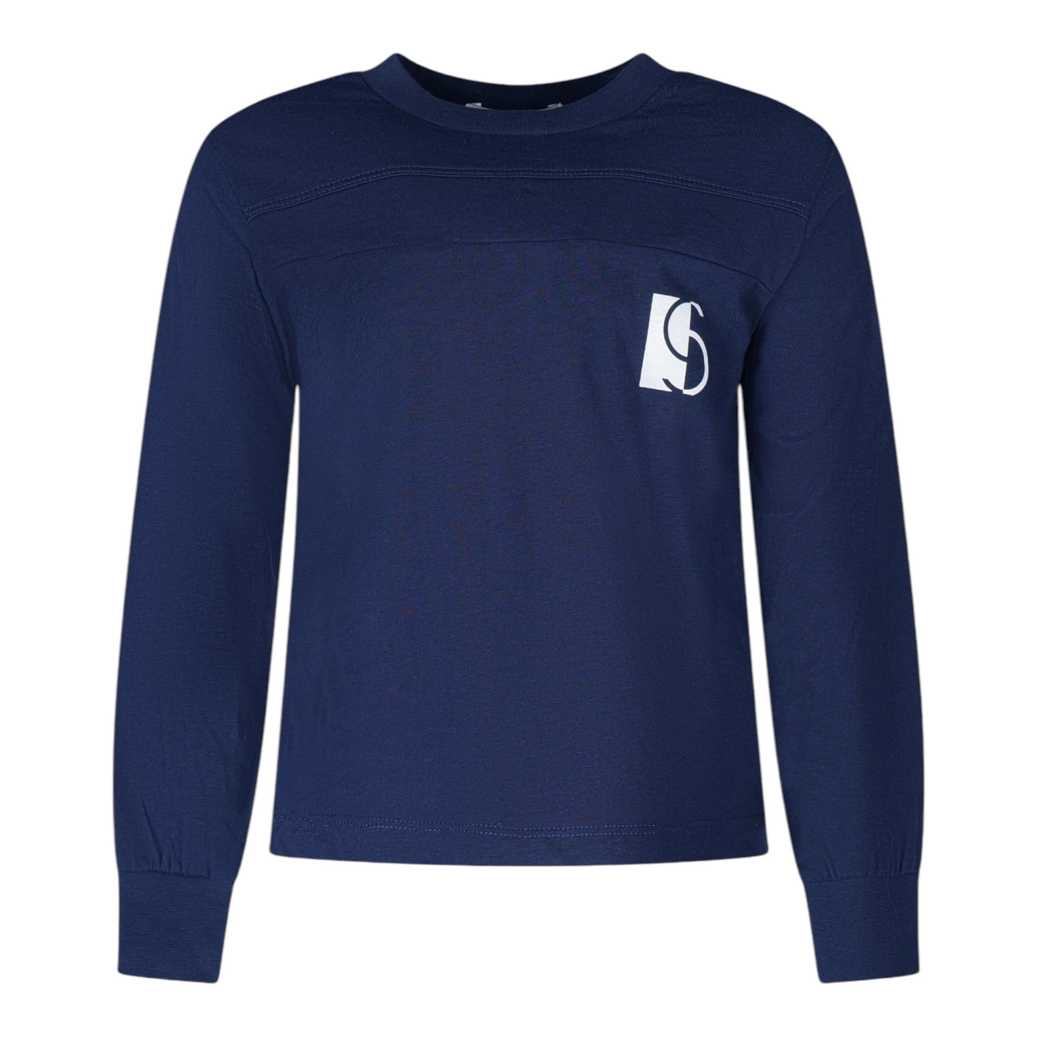 SIVIGLIA shirt girocollo tinta unita con stampa Blu per Bambino SVBTS00711 BLU SIVIGLIA