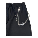 JOHN RICHMOND pantalone tinta unita con elastico in vita Nero per Bambino RBA23124PA NERO JOHN RICHMOND