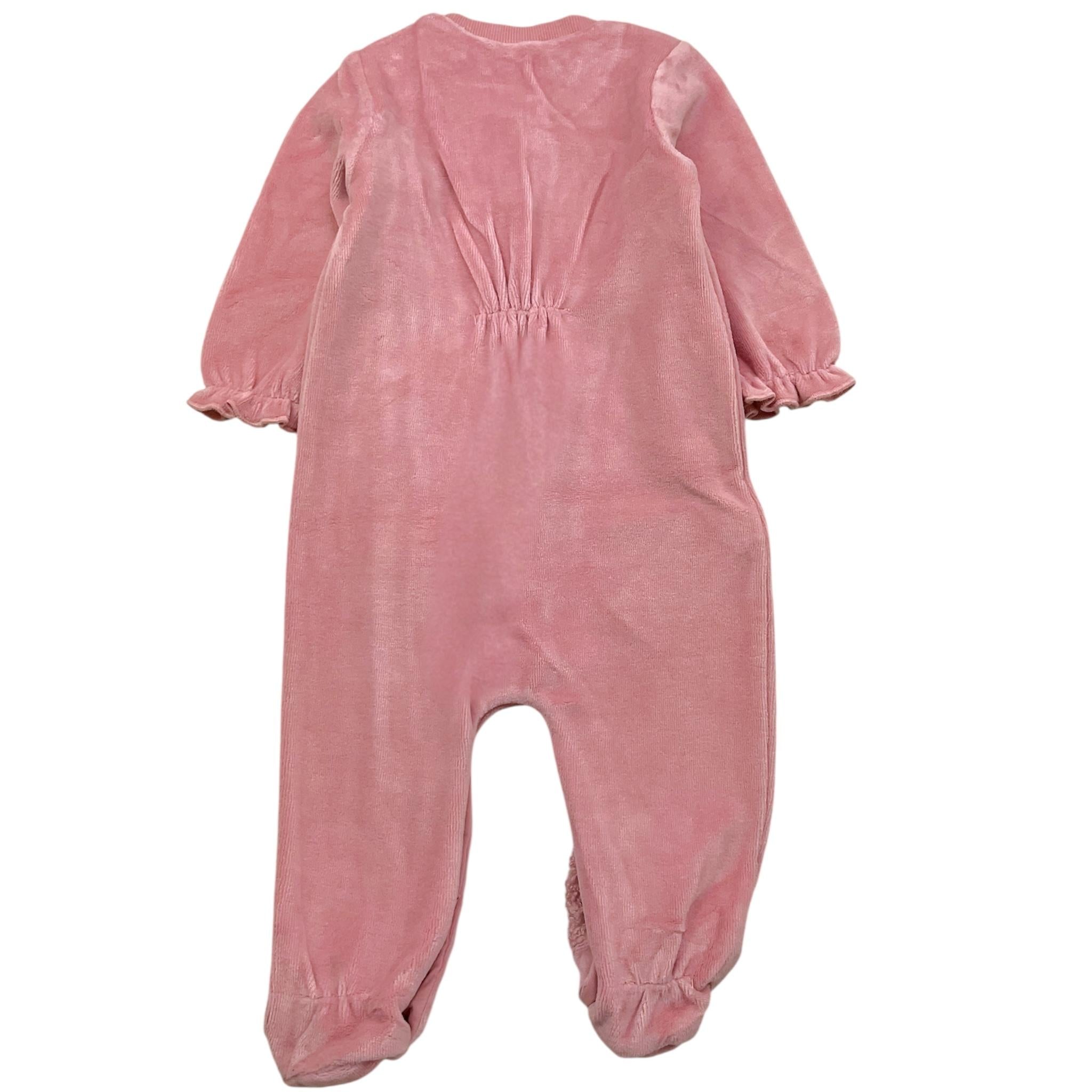 MAYORAL tutina manica lunga tinta unita in ciniglia Rosa per Neonata 2781XX ROSA MAYORAL