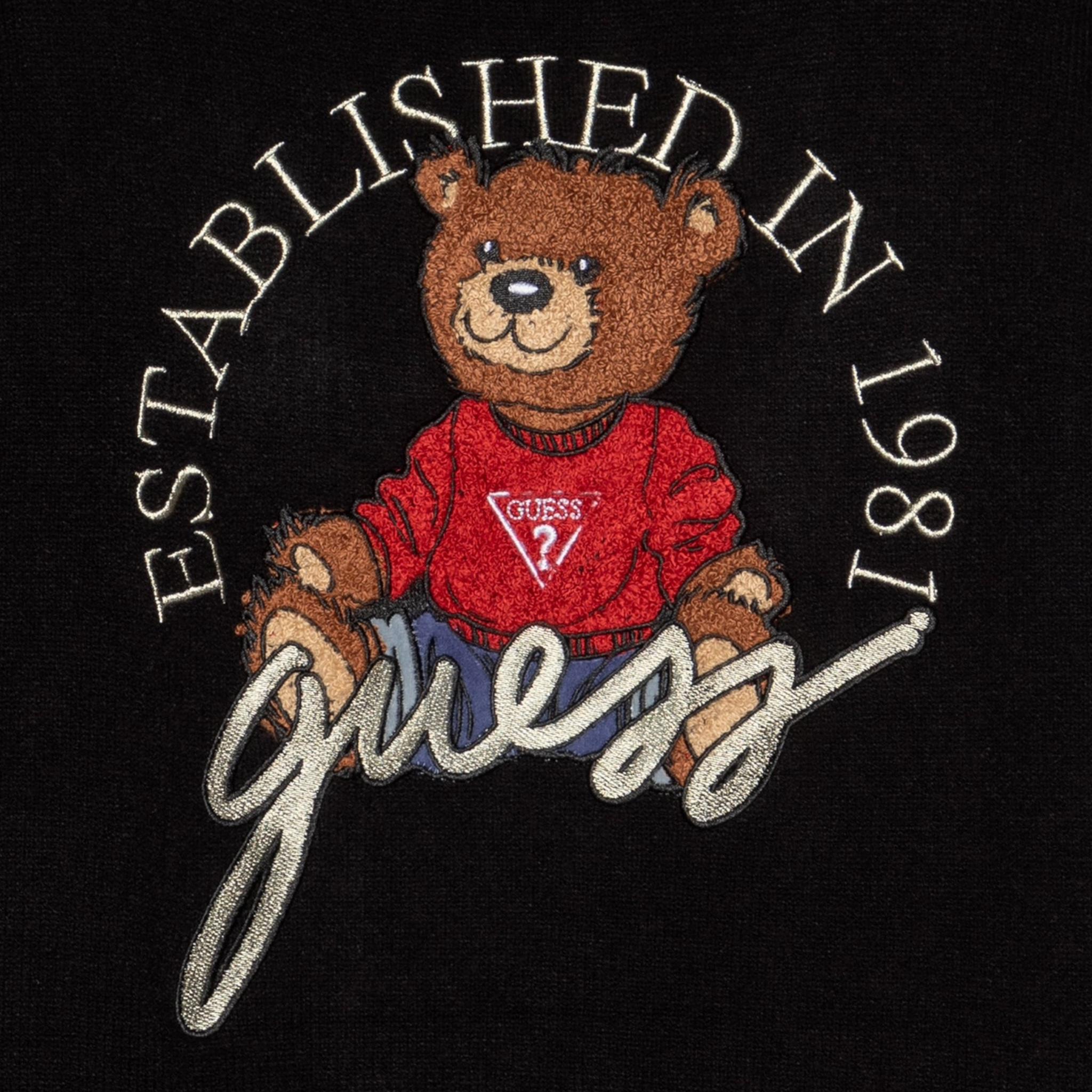 GUESS abito in maglia tinta unita con stampa Nero per Bambina J4BK12Z3GS0 NERO GUESS