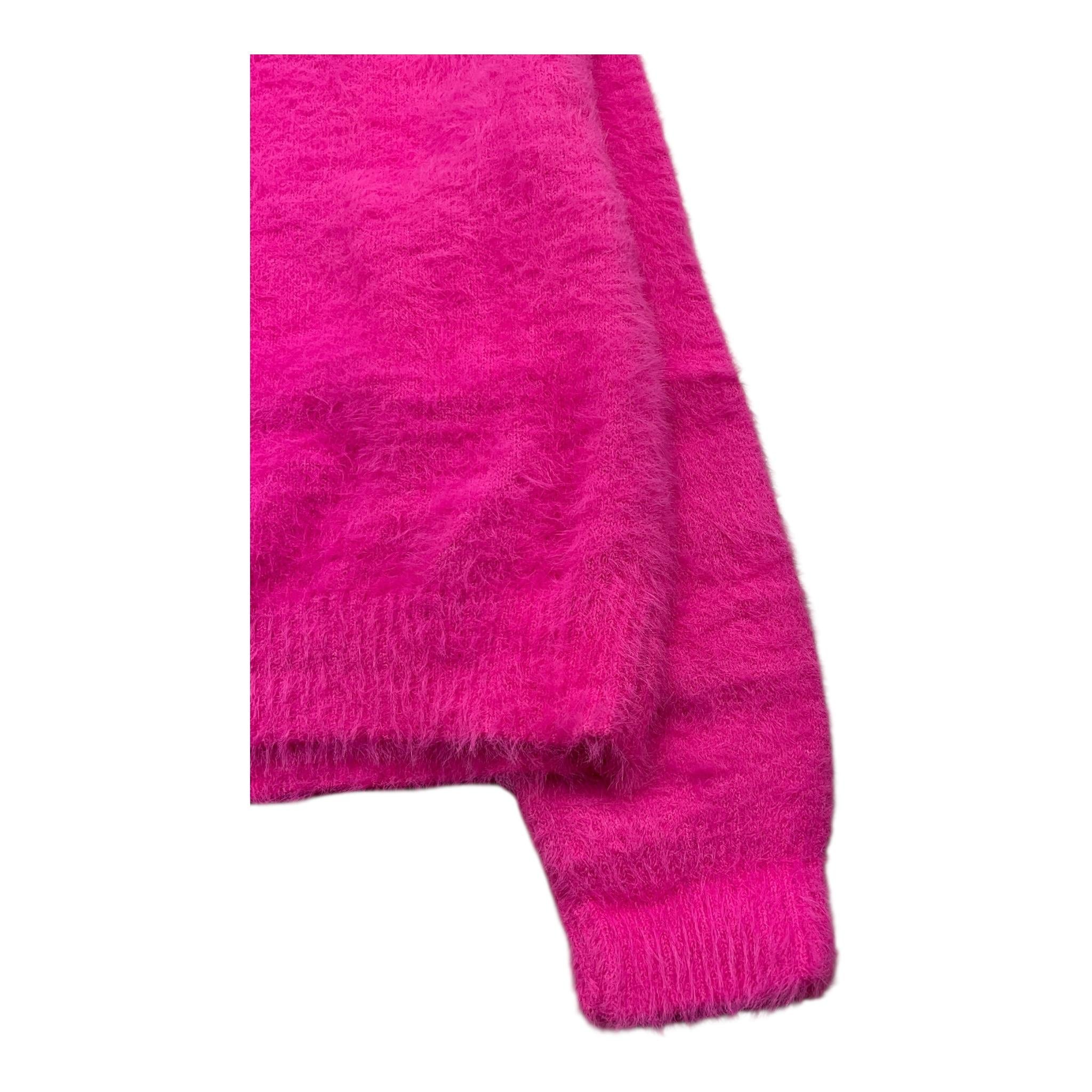 LU LU BY MISS GRANT maglia girocollo tinta unita Fuxia per Bambina LL3240 FUXIA LU LU BY MISS GRANT