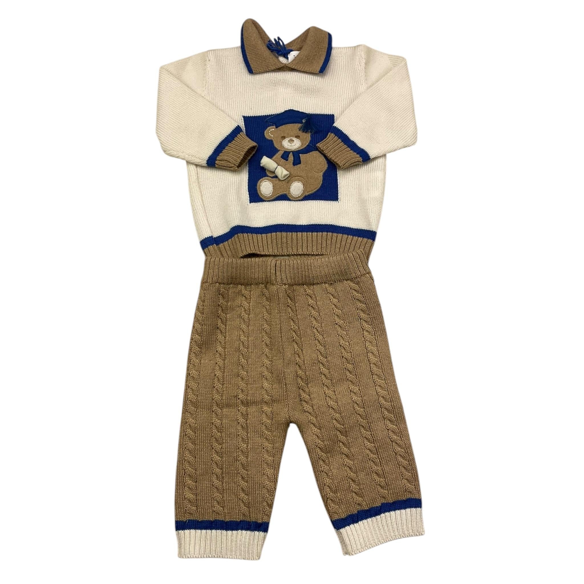 COLORI CHIARI completo 2 pezzi maglia-pantalone  Beige per Neonato MF217756 BEIGE COLORI CHIARI