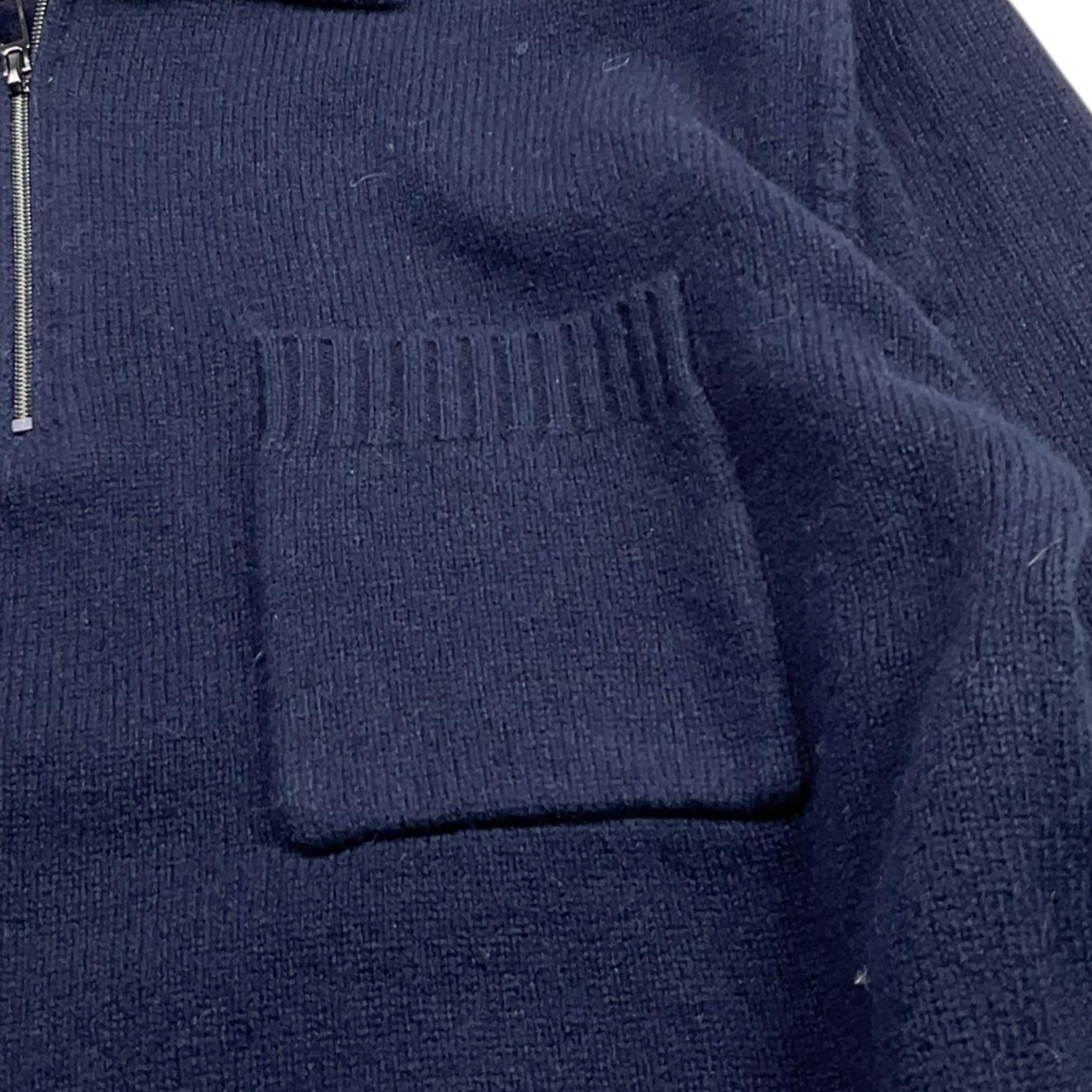 PAOLO PECORA maglia tinta unita con zip Blu per Bambino PP4097 BLU PAOLO PECORA