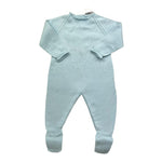 WEDOBLE tutina tinta unita con ricami Azzurro per Neonato V2110346A AZZURRO WEDOBLE