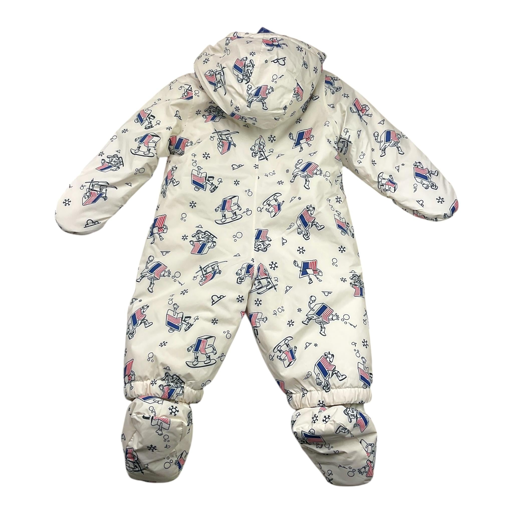 K-WAY eskimo tinta unita con cappuccio e fantasia Bianco per Neonato K71381W BIANCO K-WAY