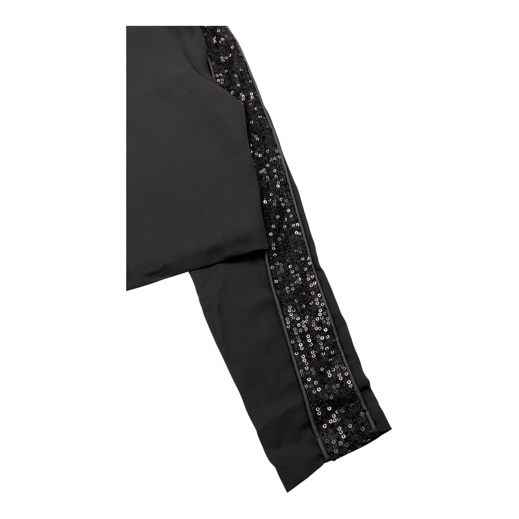 ICEBERG camicia manica lunga tinta unita con profili maniche paillettate Nero per Bambina TSICE53562J NERO ICEBERG