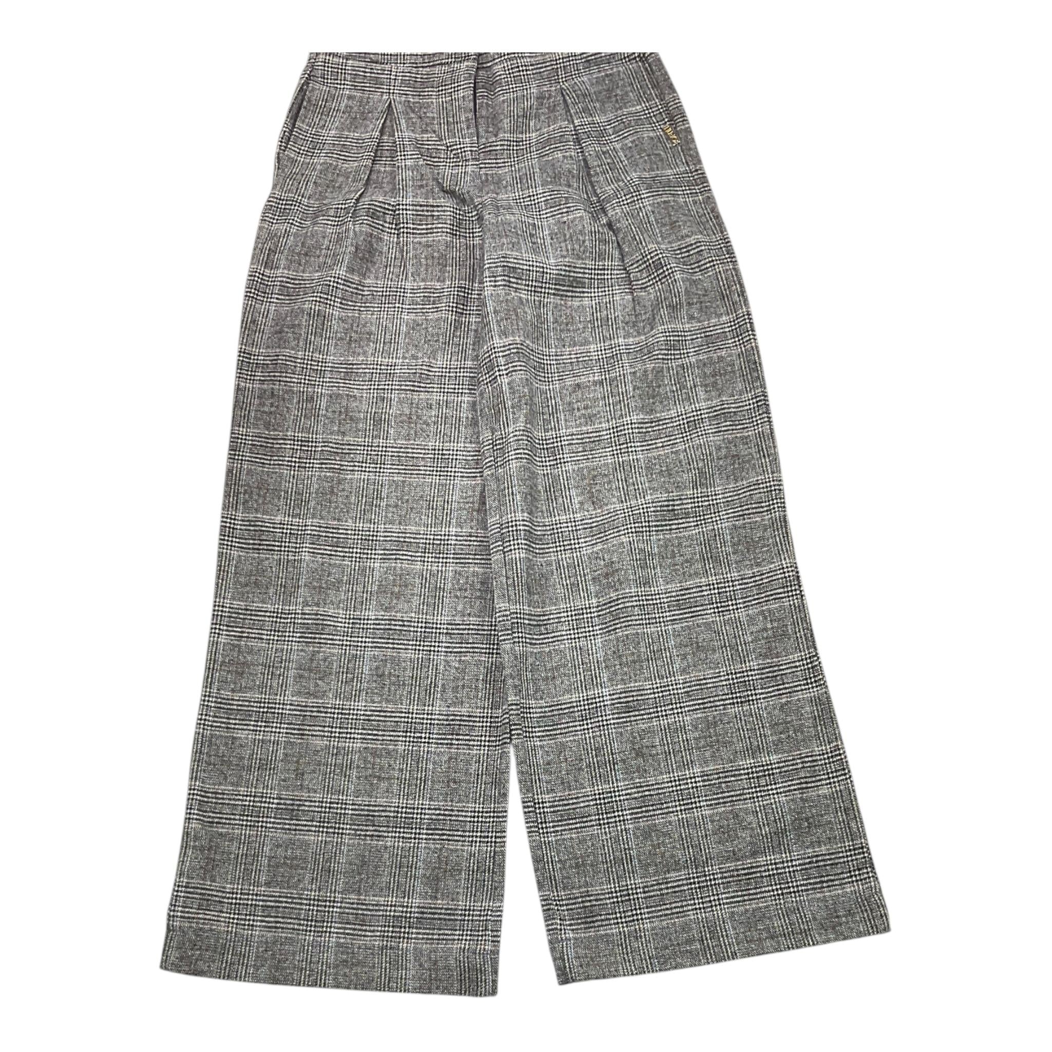 LIU JO pantalone tinta unita modello a palazzo Grigio per Bambina GF3164 GRIGIO LIU JO