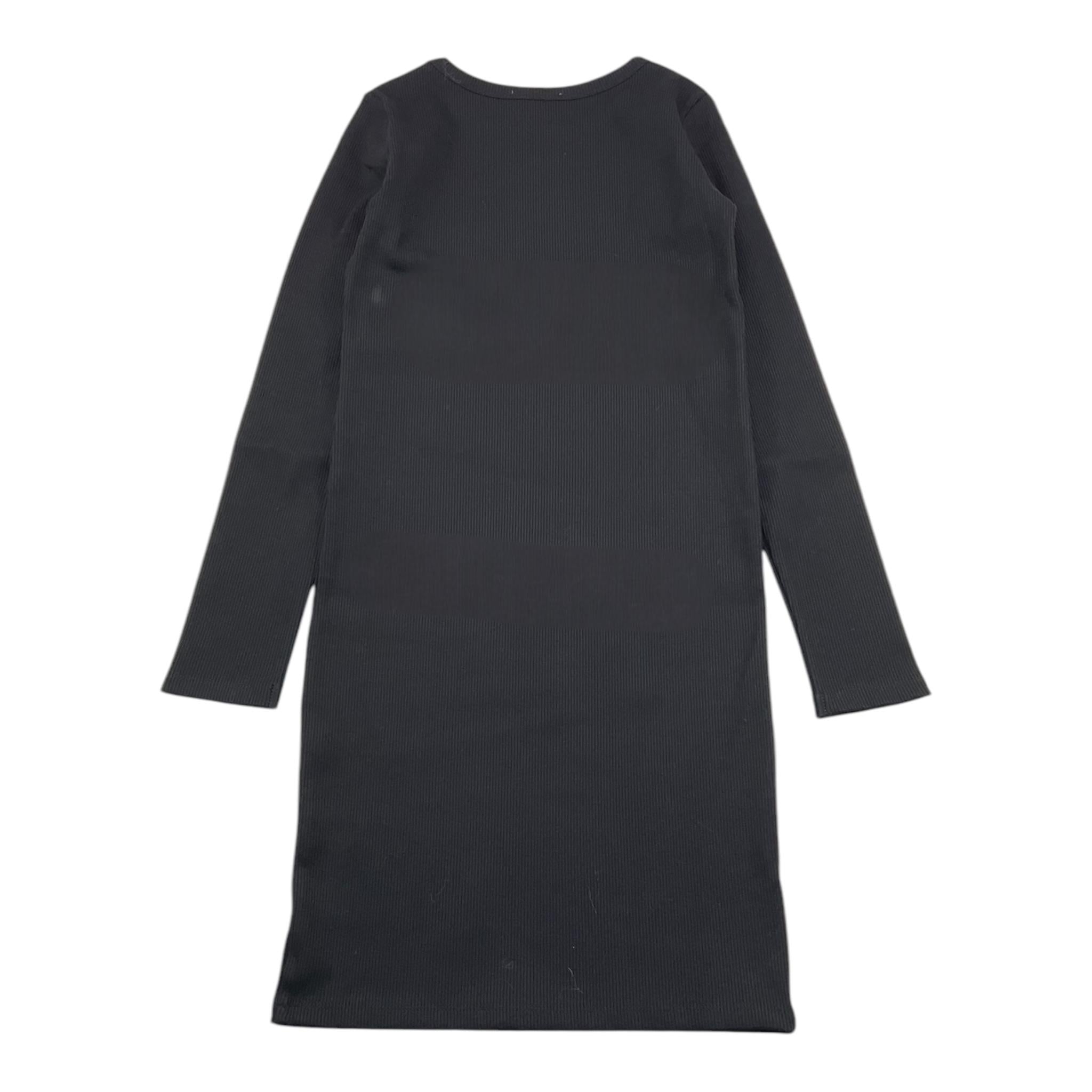 MOSCHINO abito tinta unita girocollo con stampa Nero per Bambina HDV0H3 NERO MOSCHINO