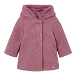 MAYORAL cappotto tinta unita modello teddy con cappuccio Rosa per Neonata 2478 ROSA MAYORAL