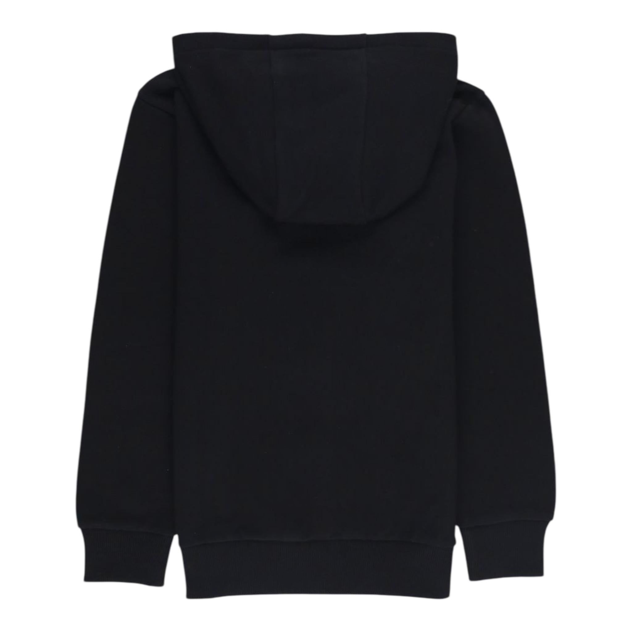 BALMAIN felpa chiusa con cappuccio tinta unita con logo Nero per Bambino BV4P00 NERO BALMAIN