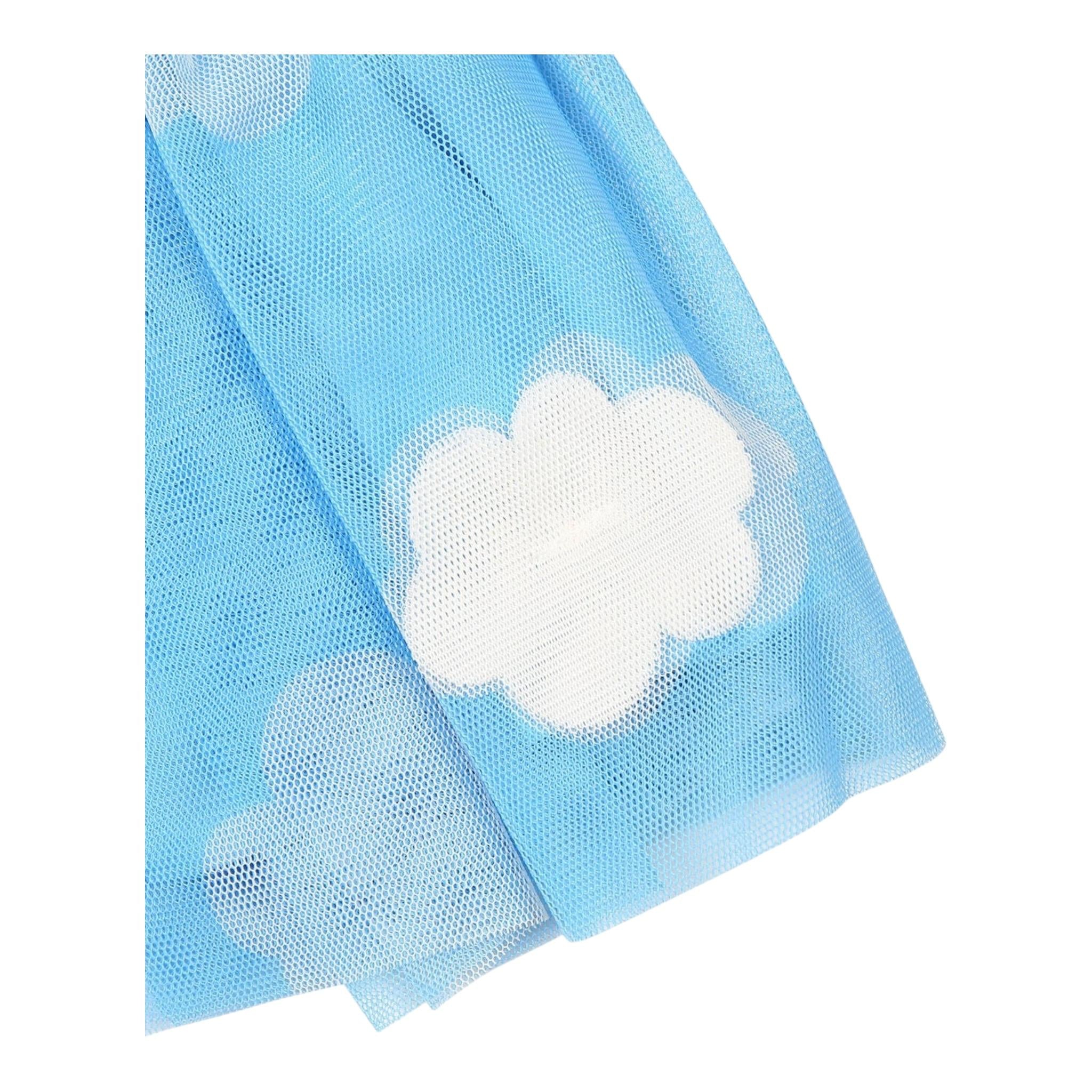 STELLA McCARTNEY gonna tinta unita con tulle Azzurro per Bambina TV7021 AZZURRO STELLA McCARTNEY