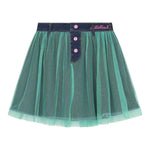 BillIEBLUSH gonna tinta unita con tulle Verde per Bambina U20422 VERDE BillIEBLUSH