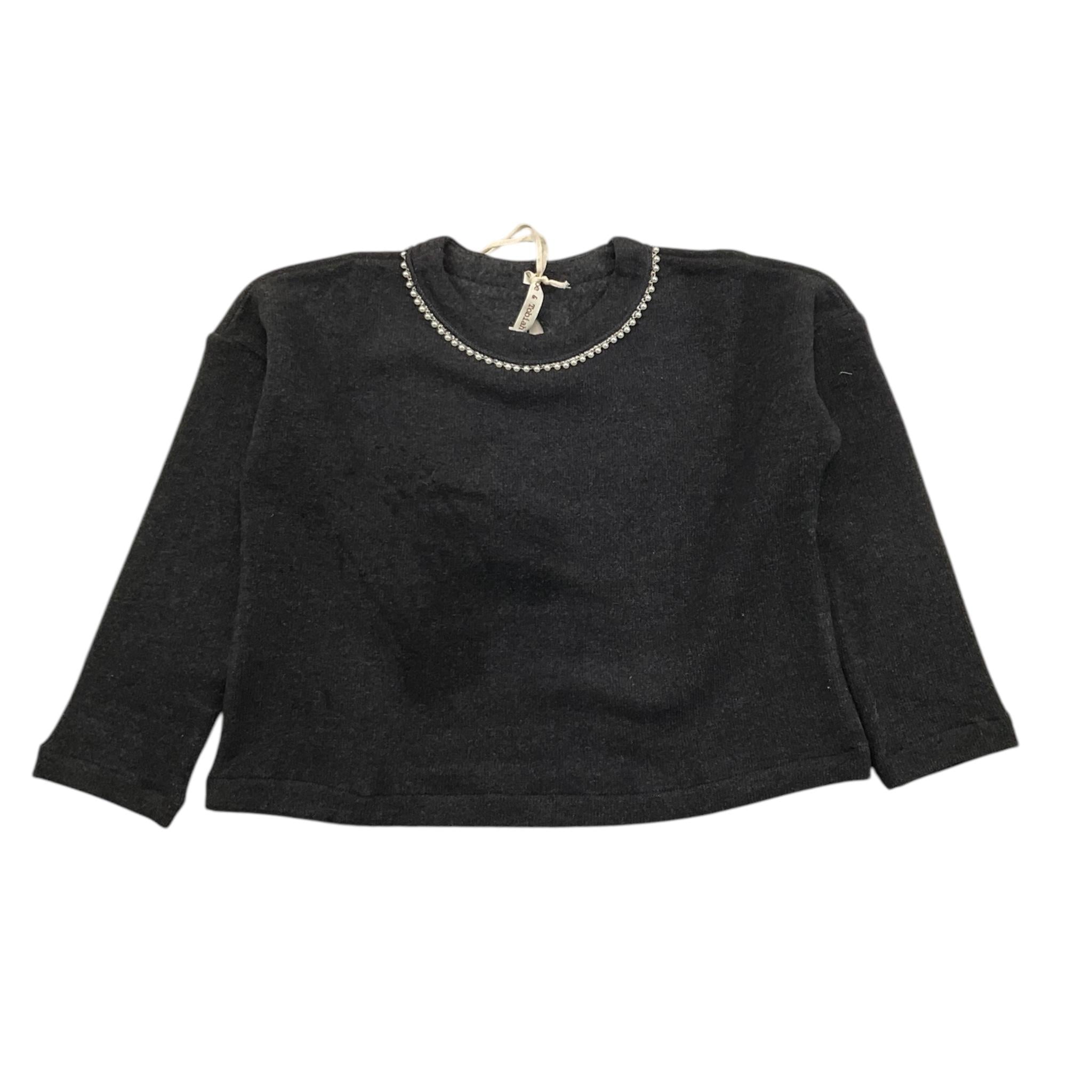 ZHOE & TOBIAH maglia tinta unita con applicazioni Grigio per Neonata KTT20N GRIGIO ZHOE & TOBIAH