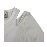 LES COYOTES DE PARIS shirt tinta unita con scollo alla spalla Bianco per Bambina 12220129 BIANCO LES COYOTES DE PARIS