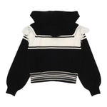 TWINSET maglia tinta unita con stampa zip e cappuccio Nero per Bambina 242GJ3161X NERO TWINSET