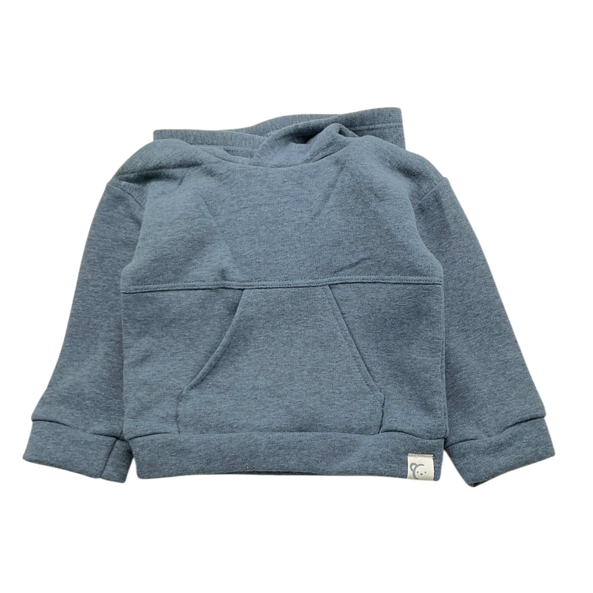 CALAMARO felpa tinta unita con cappuccio Blu per Neonato 15037X BLU CALAMARO