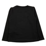 LIU JO shirt girocollo tinta unita con stampa paillettata Nero per Bambina KF4118 NERO LIU JO