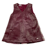 LE BEBE' abito giromanica bicolore Bordeaux per Neonata LBG6133 BORDEAUX LE BEBE'