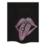 JOHN RICHMOND t-shirt tinta unita girocollo con stampa brillantini Nero per Bambina RGA24150TSX NERO JOHN RICHMOND