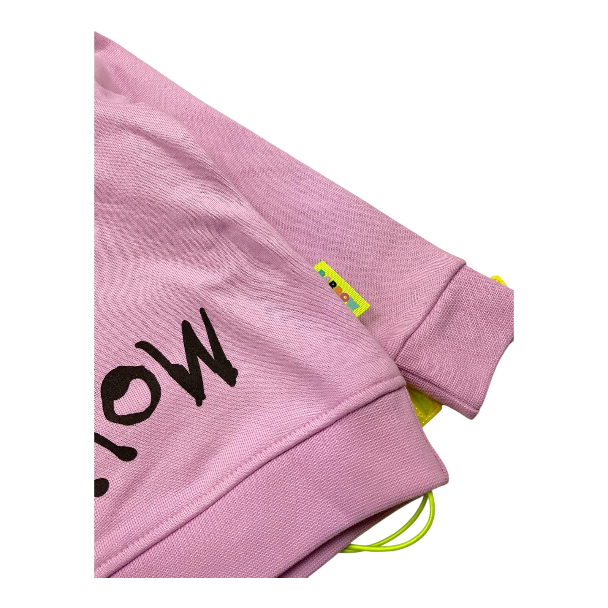 BARROW KIDS felpa tinta unita con cappuccio Rosa per Neonata F3BKUNHS131 ROSA BARROW KIDS